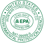 EPA Lead Safe Certified Firm stamp impression
