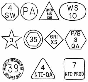inspection stamp image samples