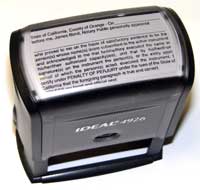 acknowledgement stamp, large