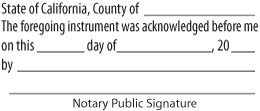 acknowledgement stamp, small impression