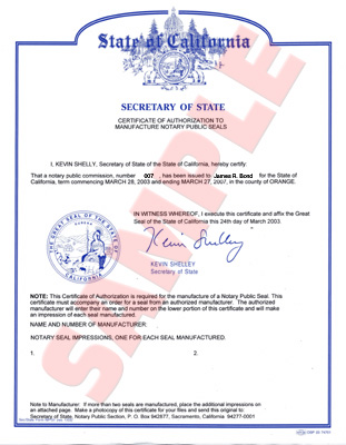 sample certificate