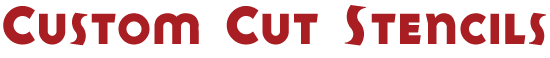 custom cut stencil header
